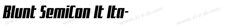 Blunt SemiCon It Ita字体转换